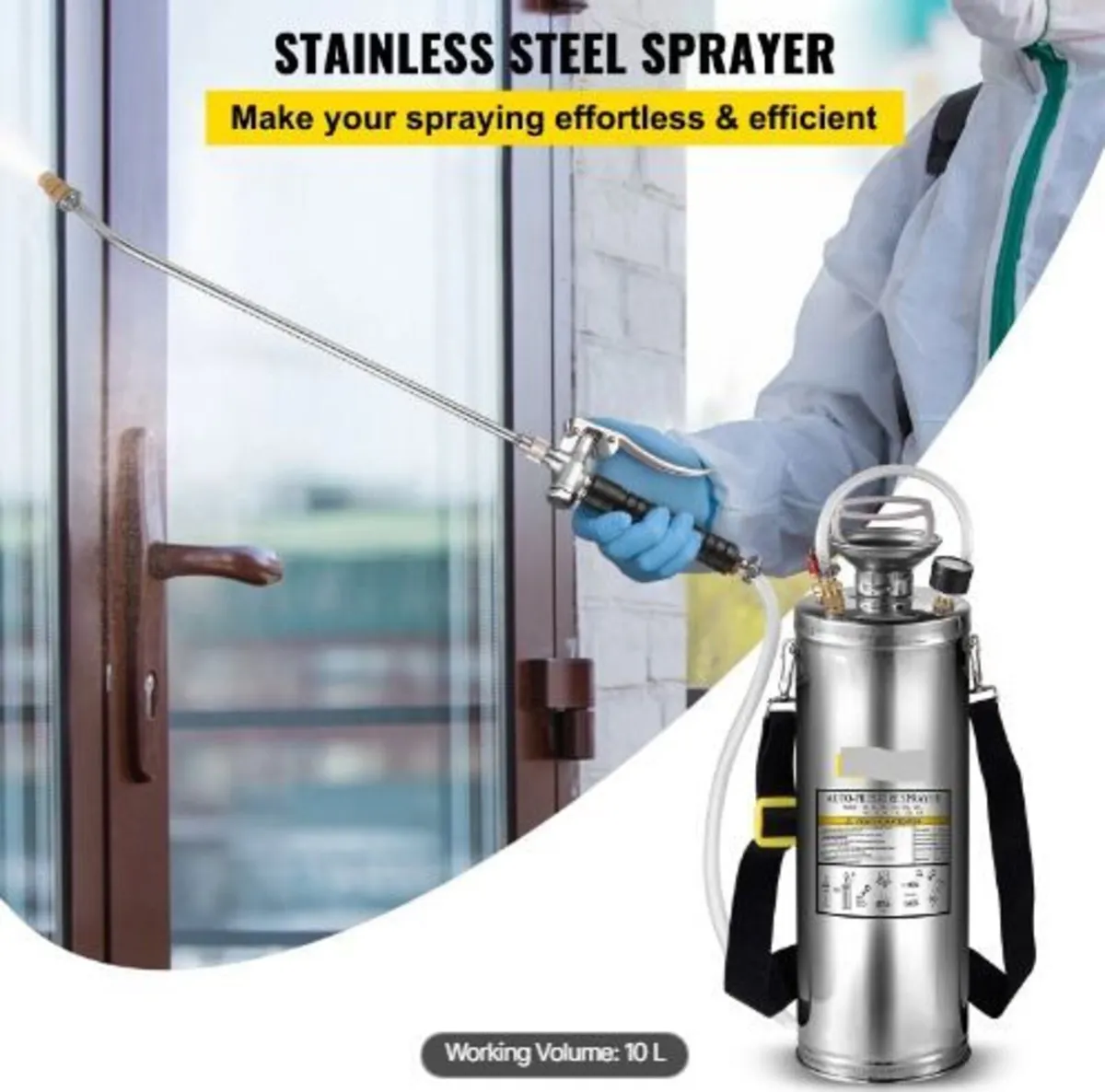 Stainless Steel Sprayer 10L Household - Image 1