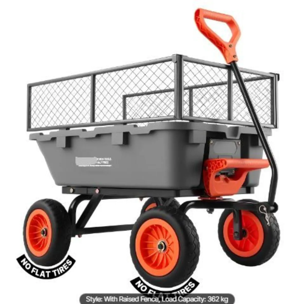 Garden Dump Cart, 362 kg Poly Dump Cart - Image 4