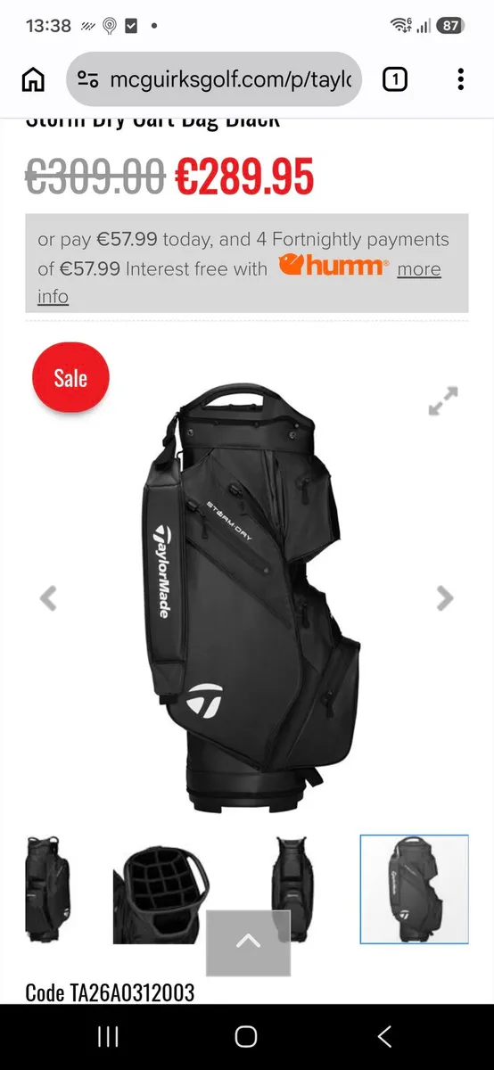 TAYLORMADE STORM DRY