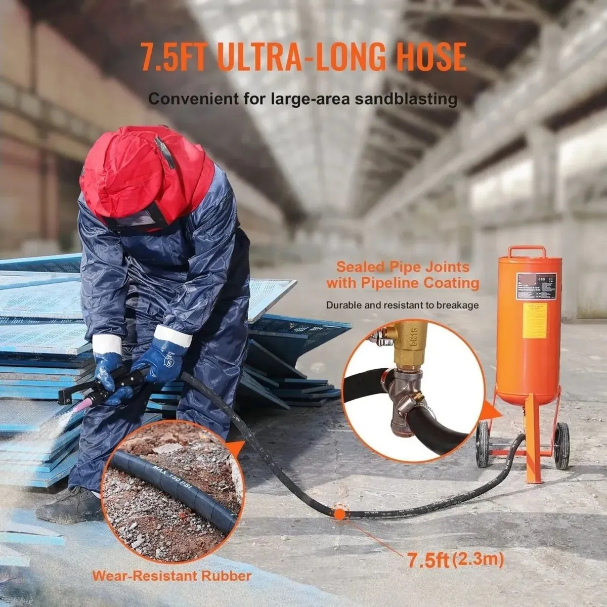 Sandblasting Machine 37.9L Pressure Cleaner - Image 4