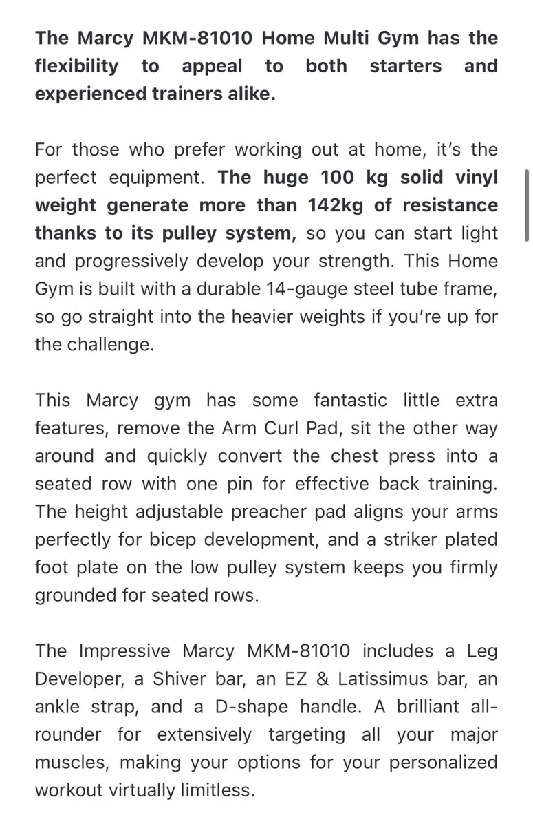 Home gym - Marcy - Image 4