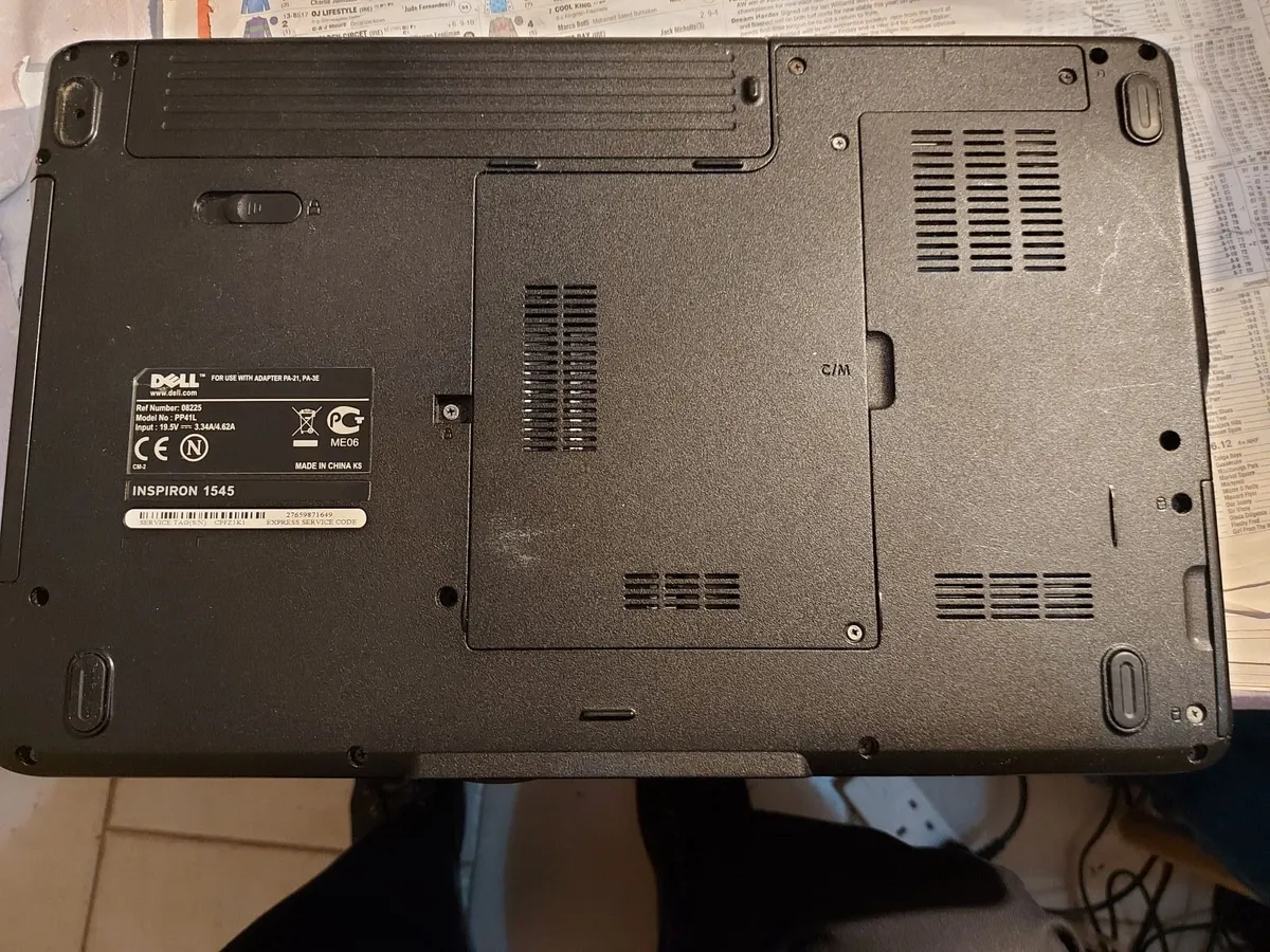 Dell Inspiron 1545 Laptop, 4GB Ram, 238GB SSD, Win - Image 4