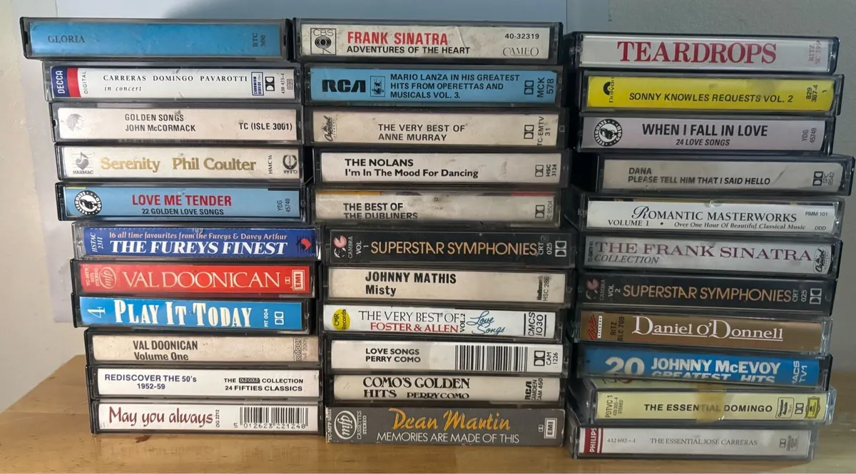 103 easy listening, Irish, tapes,storage boxes - Image 1