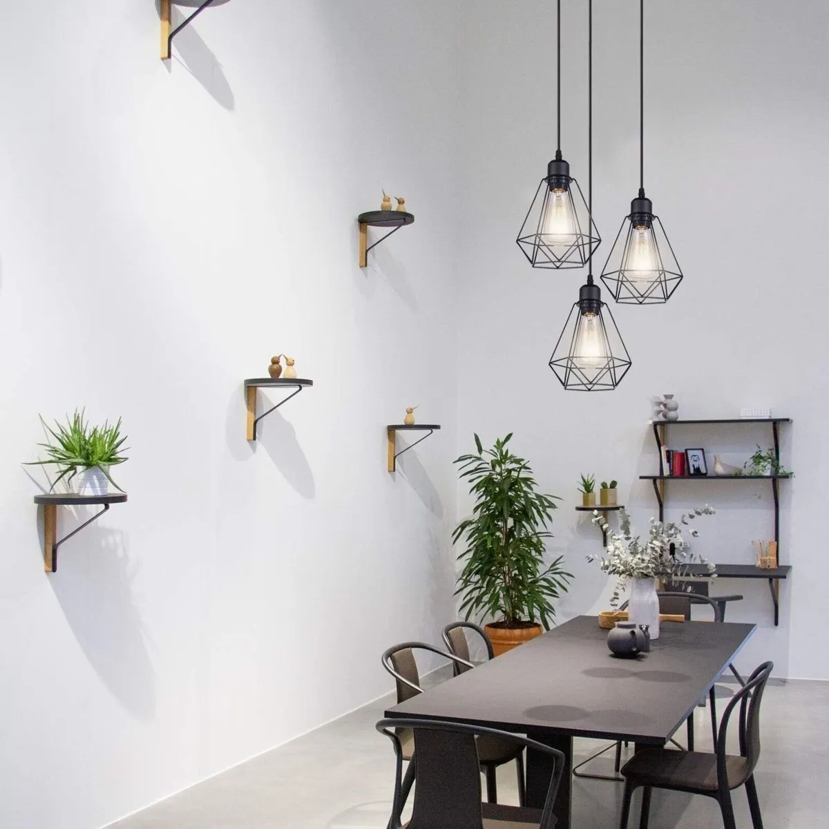 Vintage 3-Light Industrial Pendant Ceiling Lamp - Image 4
