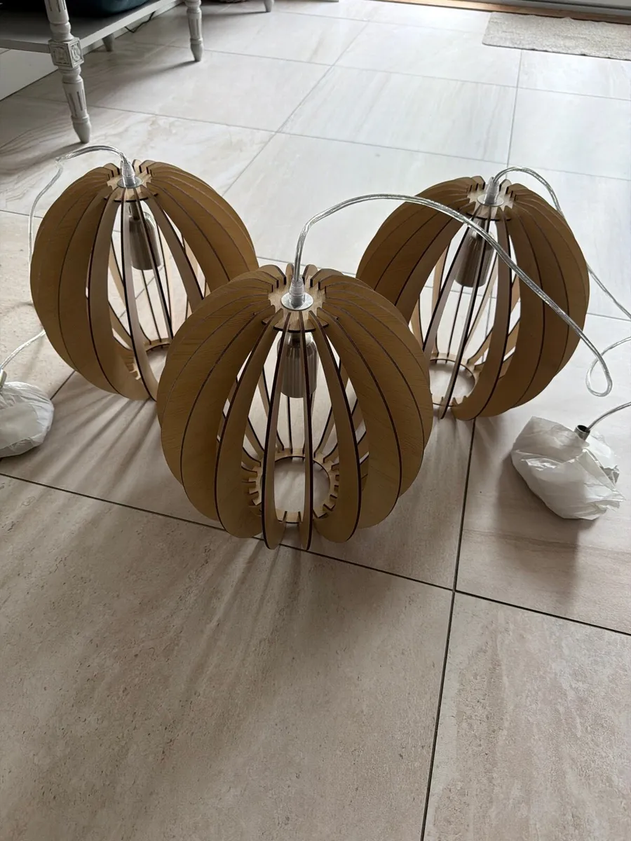 3 x New Pendant Lights - Image 1