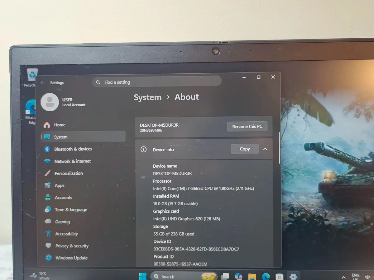 Lenovo ThinkPad T490 Intel i7 8th Gen | 16GB RAM | - Image 2