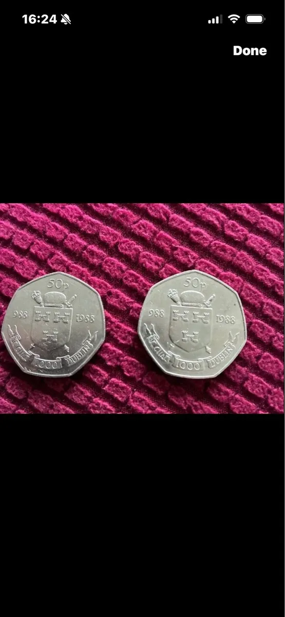 Dublin Millennium 50p Coins - Image 1