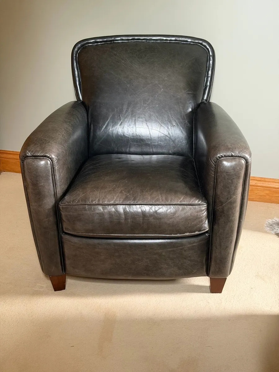 Full Leather Armchair - Image 4