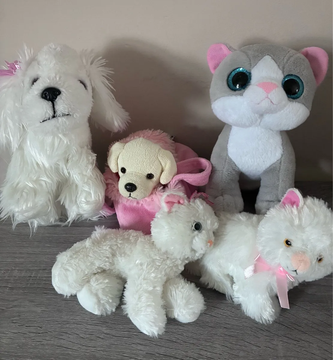 Cat and dog soft toy bundle - Image 1