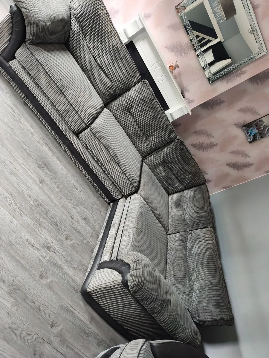Couch + swivel armchair for sale - Image 2