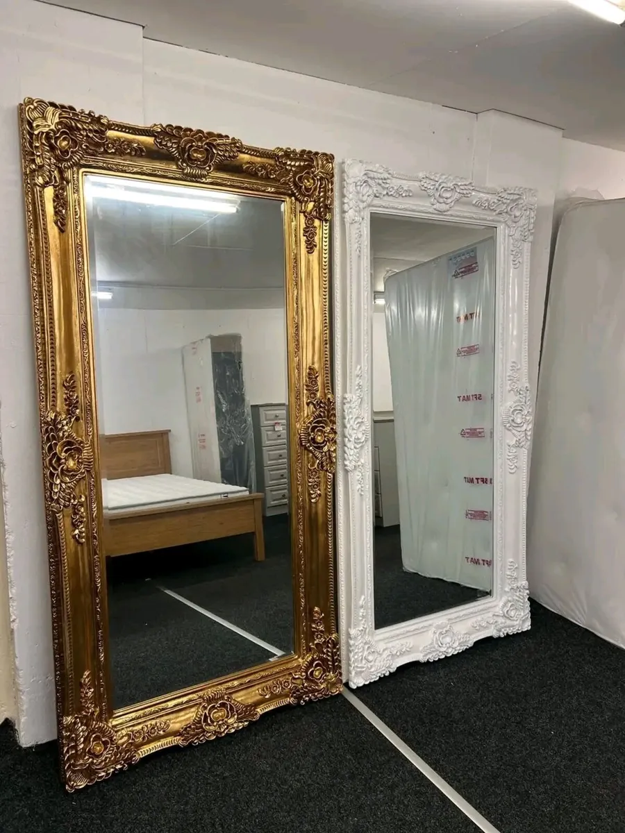 Large Mirror Ornate Regal Decorative - Image 4