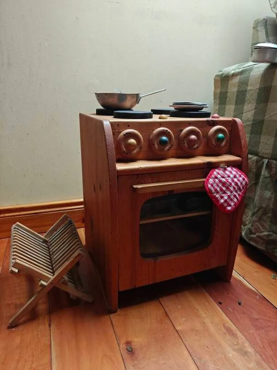 waldorf wooden children's kitchen including accessories - Image 1