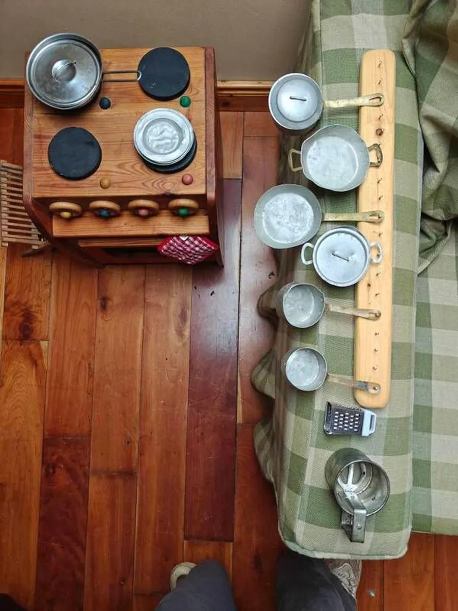 waldorf wooden children's kitchen including accessories - Image 2