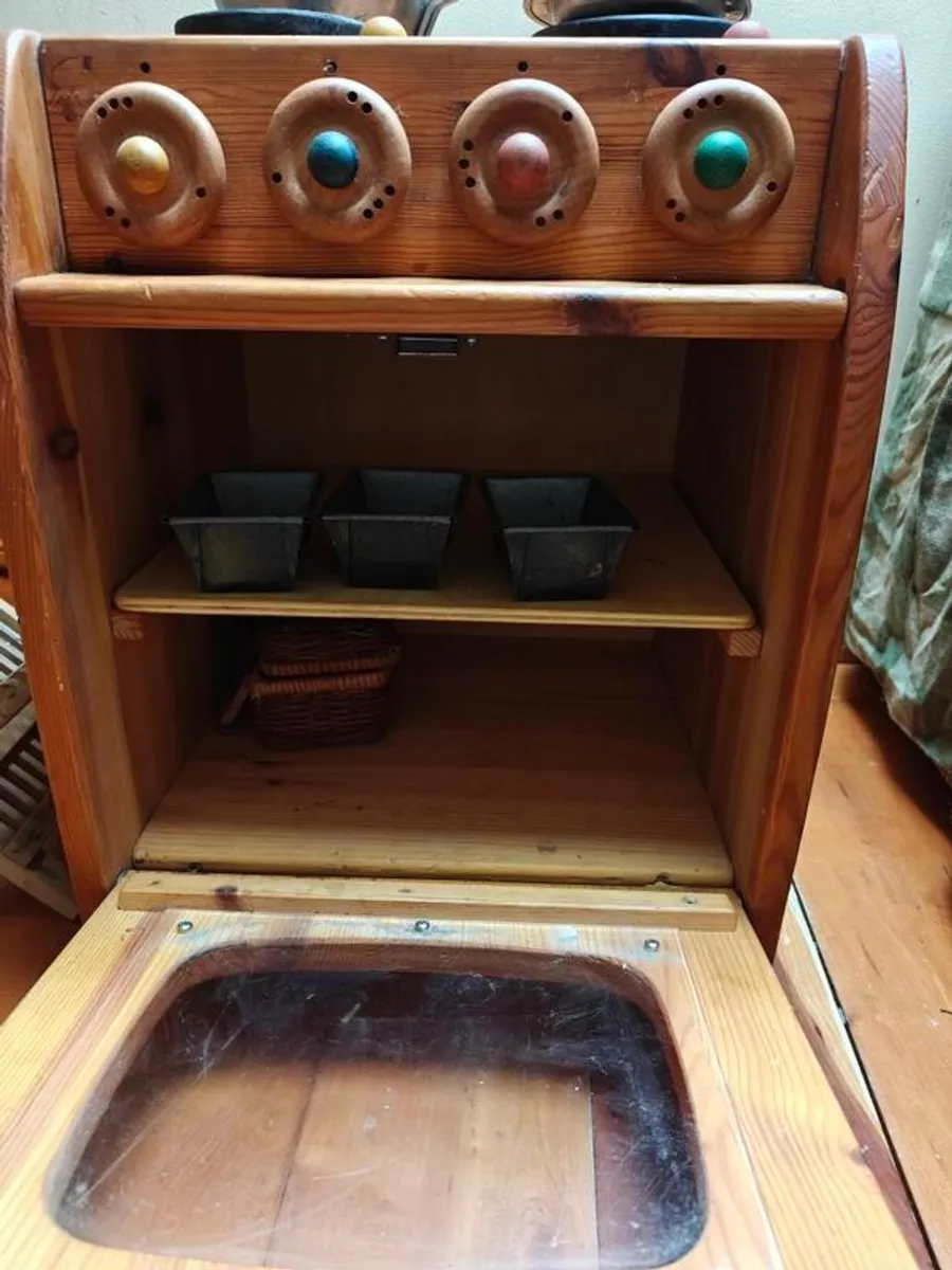 waldorf wooden children's kitchen including accessories - Image 3