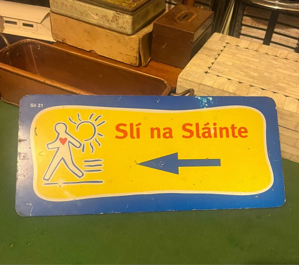 Vintage Sli Na Slainte Sign - Image 2