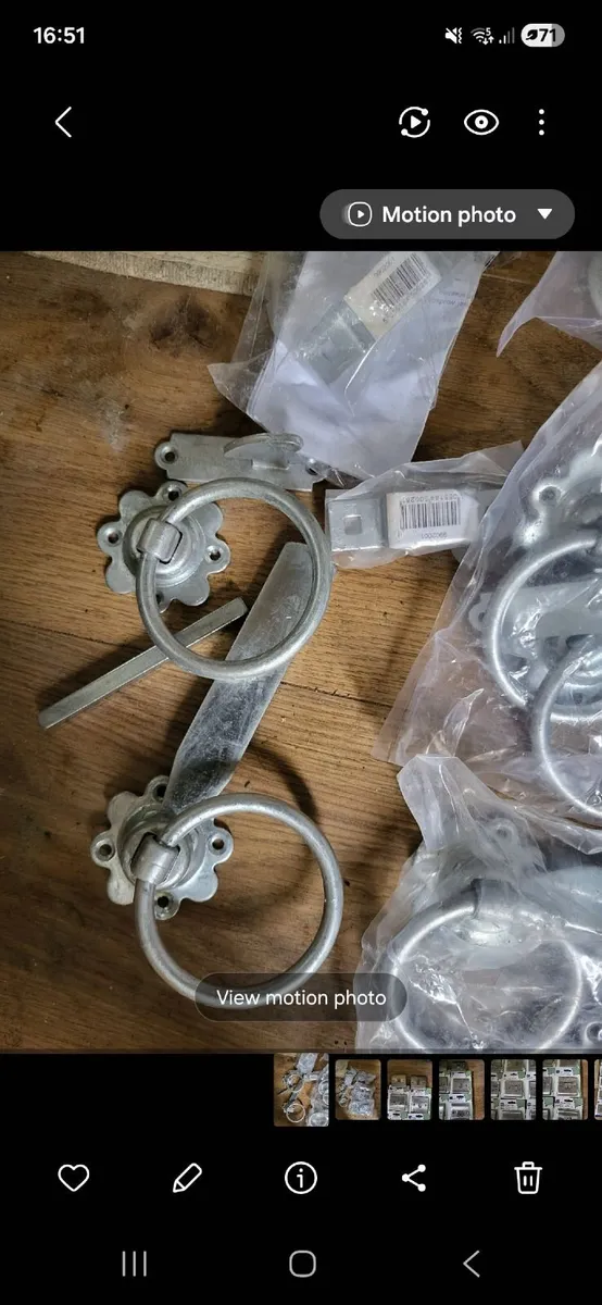 Garden gate latch galvanised x 4 - Image 2