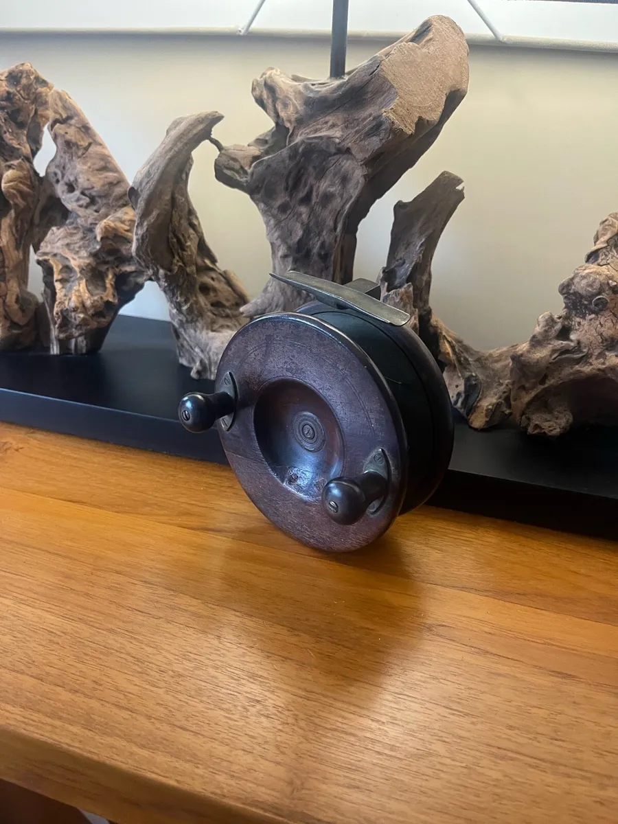 Antique SUN Fishing Salmon Reel - Image 1