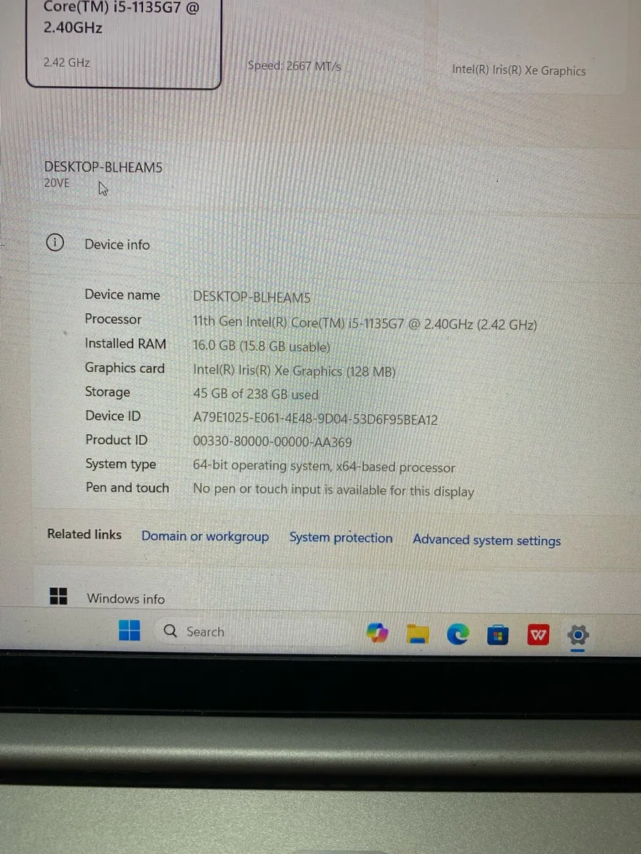 Lenovo i5 pro 16/256 windows 11 - Image 4