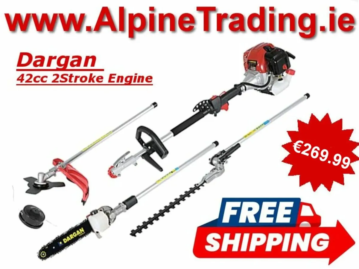 Multitool - Hedge Trimmer, Strimmer, Chainsaw
