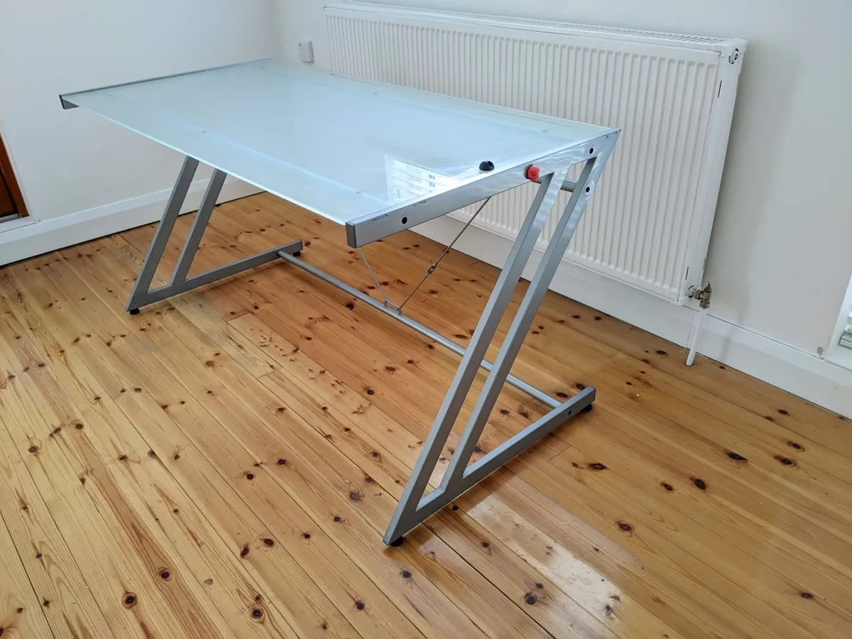 Glass Office Desk/Table - Image 1