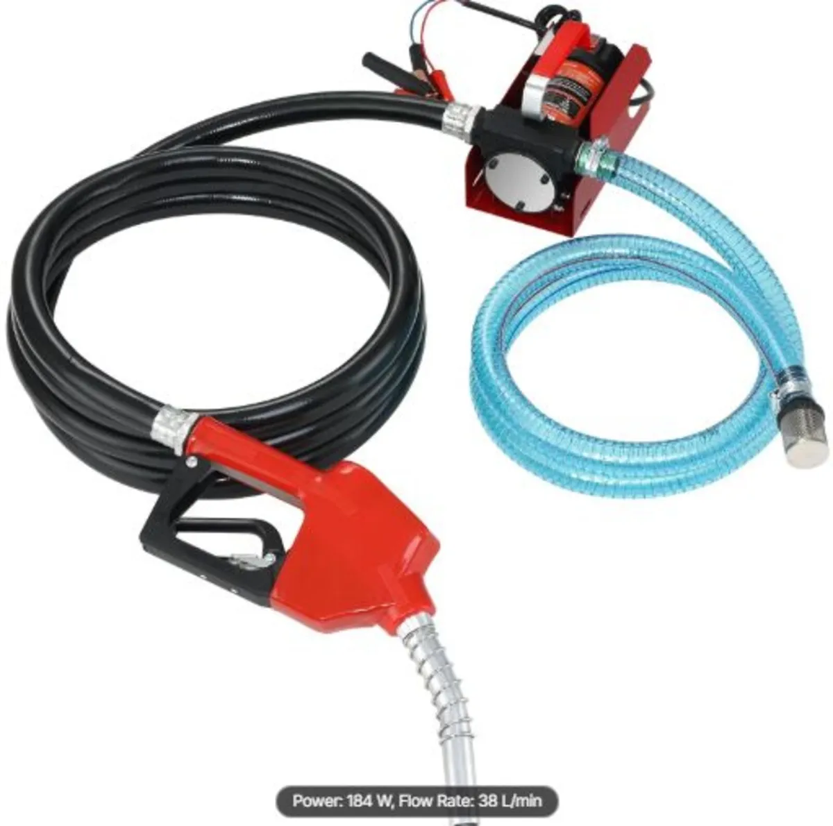 Fuel Transfer Pump, 12V DC 37.9 LPM 798.6 cm Lift, - Image 1