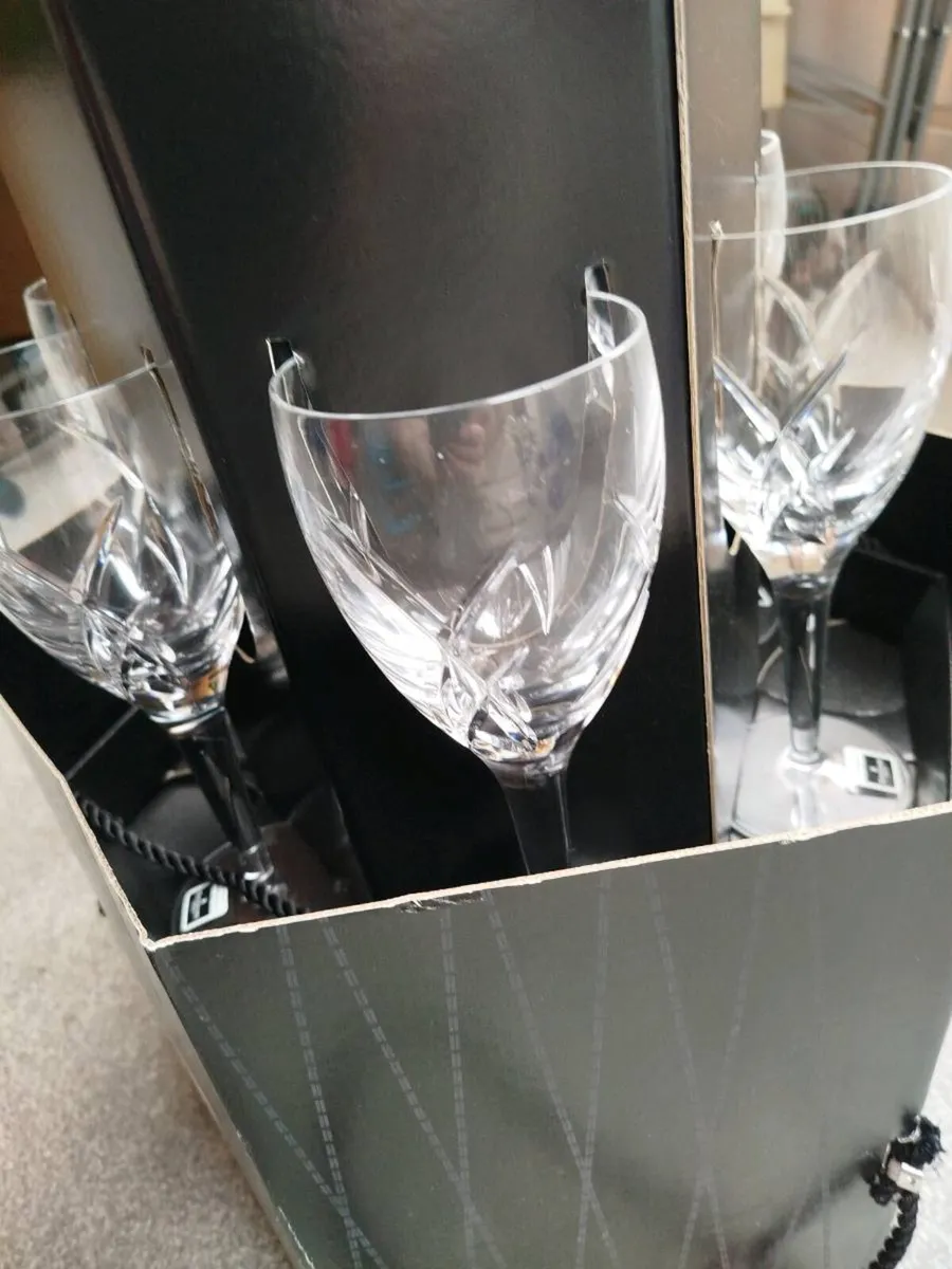 John Rocha Waterford Crystal Wine Glasses - Image 3