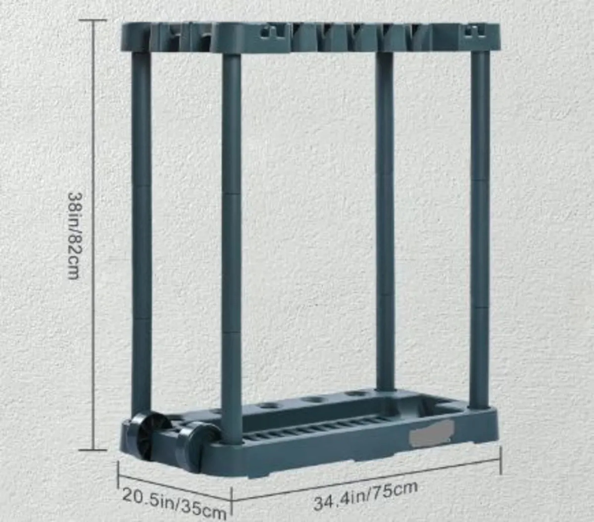 Garden Tool Organizer, 10 Slots, Yard Tool Tower - Image 3