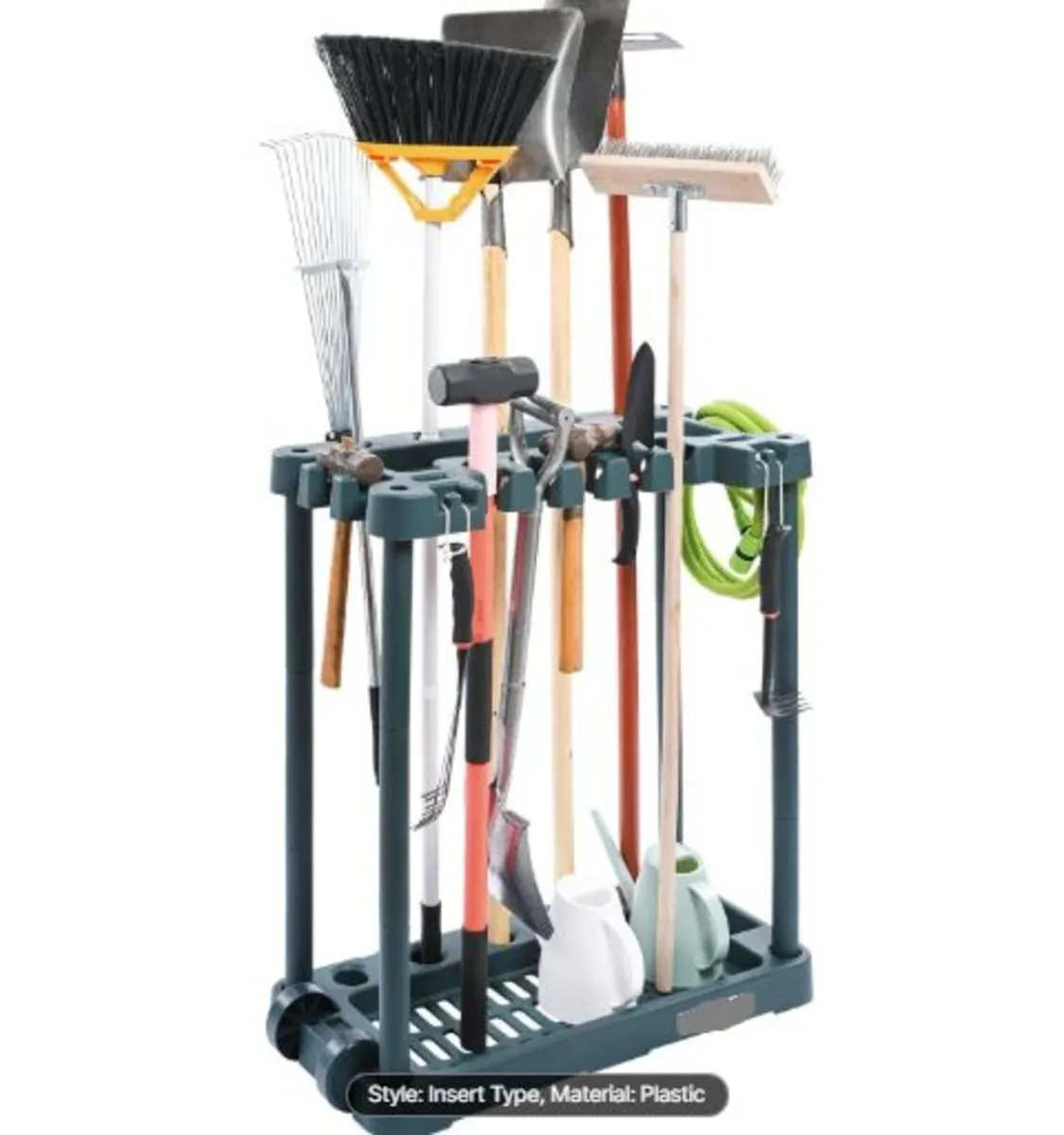 Garden Tool Organizer, 10 Slots, Yard Tool Tower - Image 1