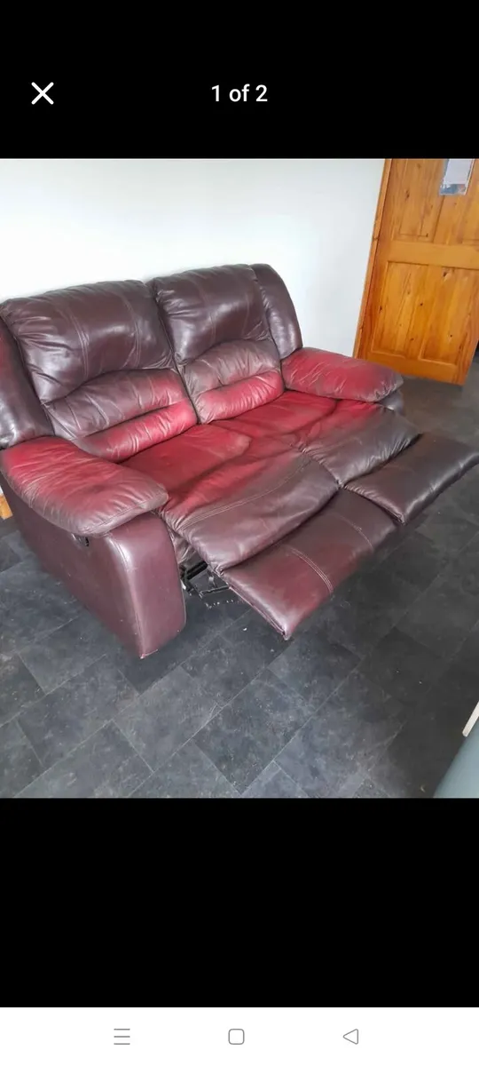 Leather recliner - free - Image 1