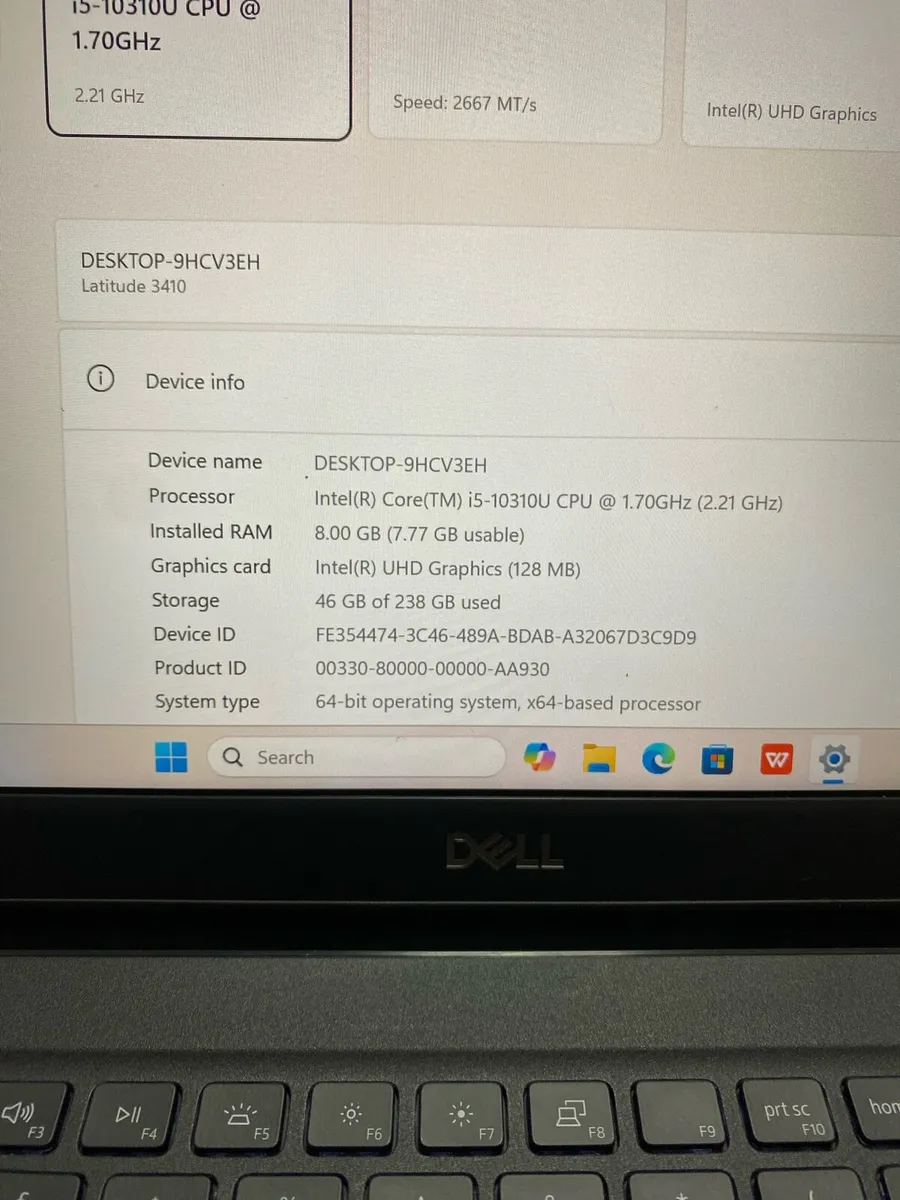 Dell i5 pro 8/256 w11 Touchscreen - Image 4