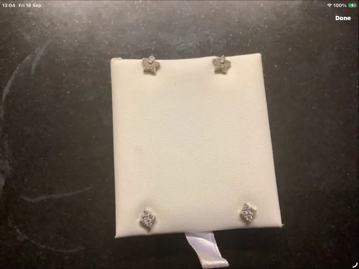 Silver 925 earrings two pair - Image 2
