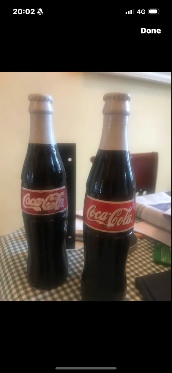 Very Rare Coca Cola Metal Door Handles - Image 1