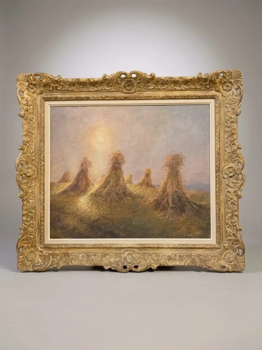 Early 20th Century Dutch Landscape Oil Painting. - Image 1