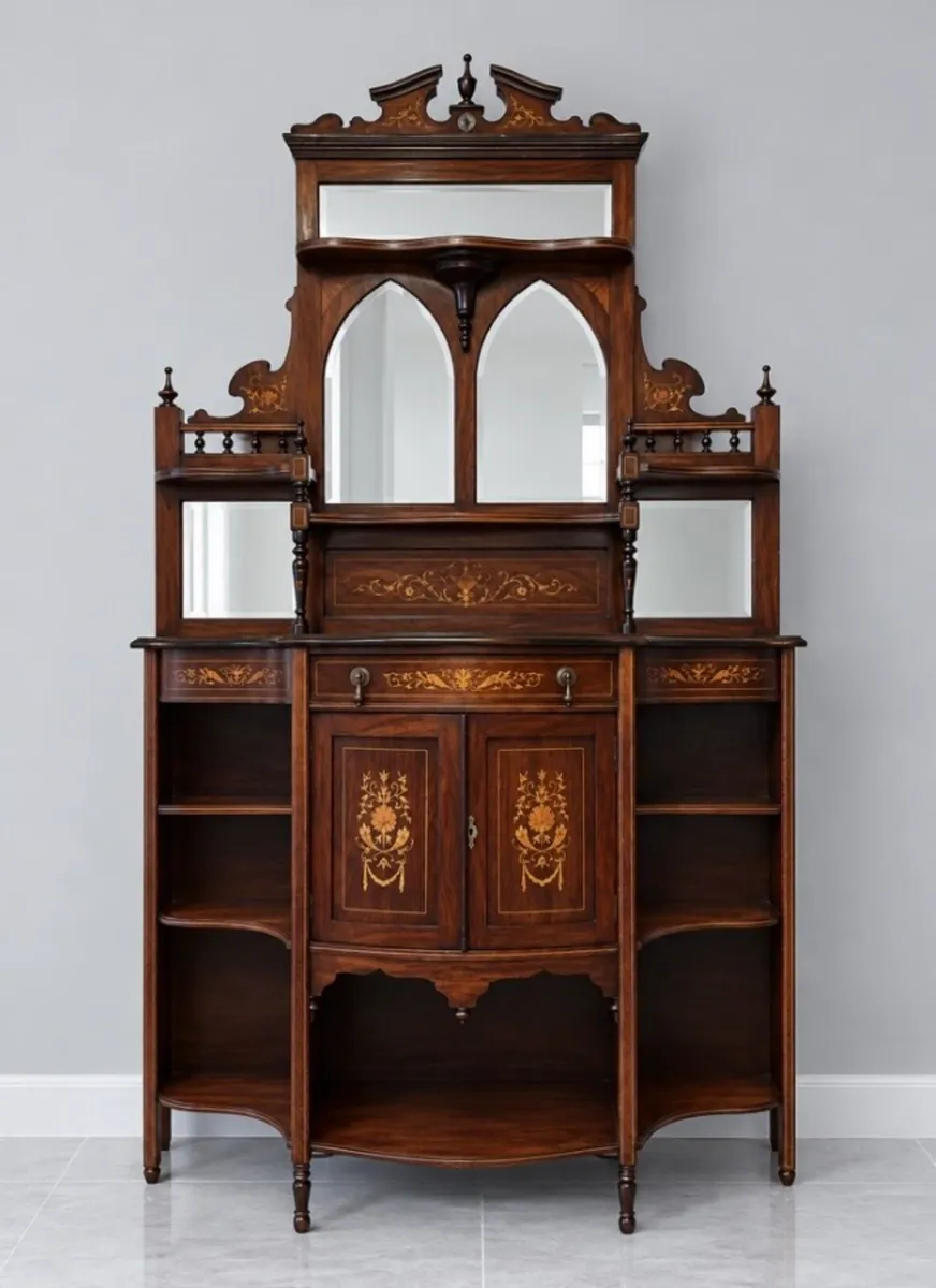 Victorian Sheraton Rosewood wine cabinet - Image 1