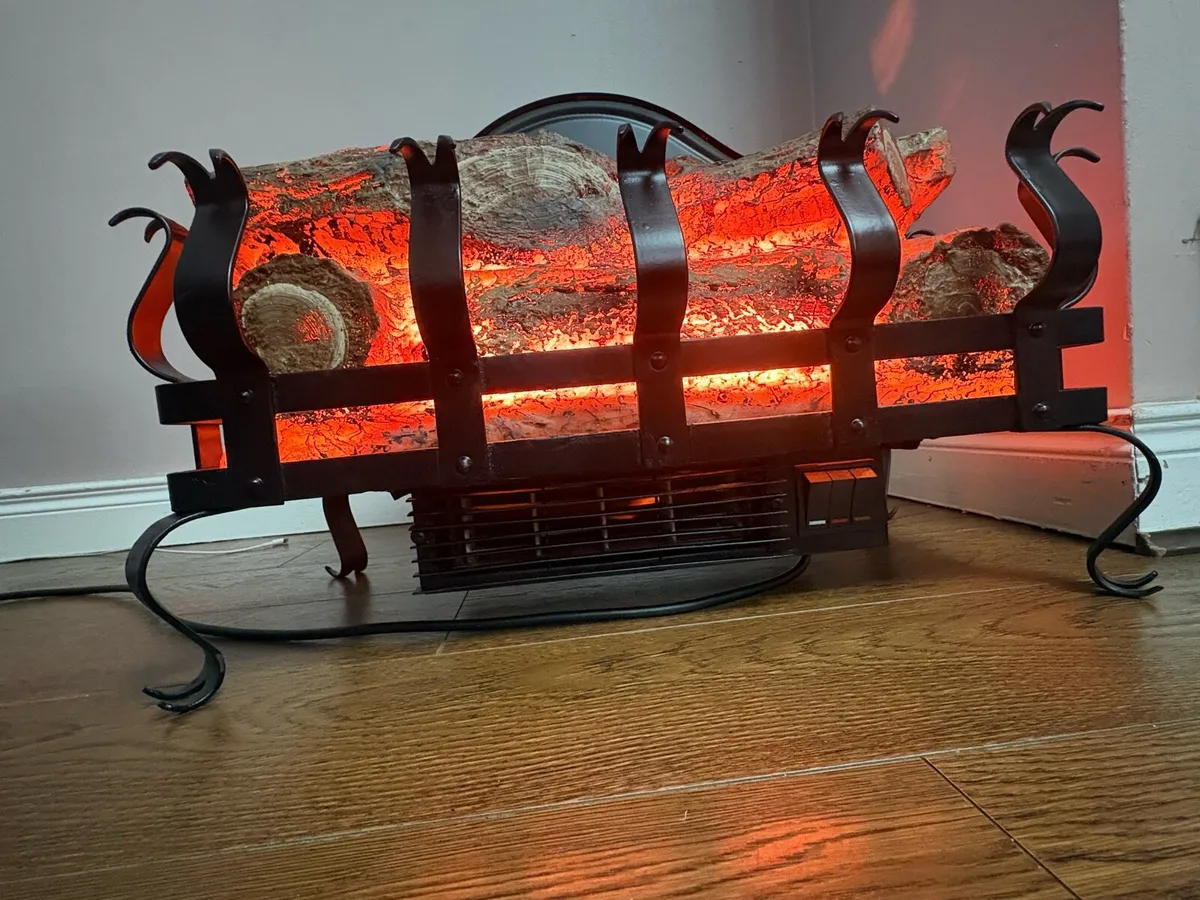 🔥 VINTAGE BURLEY ELECTRIC LOG FIRE FOR SALE 🔥 - Image 1