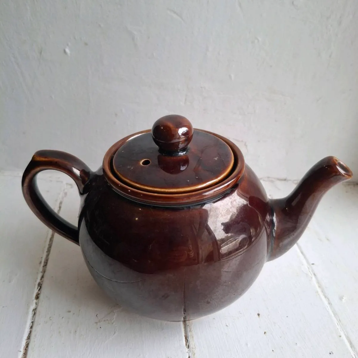 Arthur Wood Brown Ceramic Teapot - Image 2