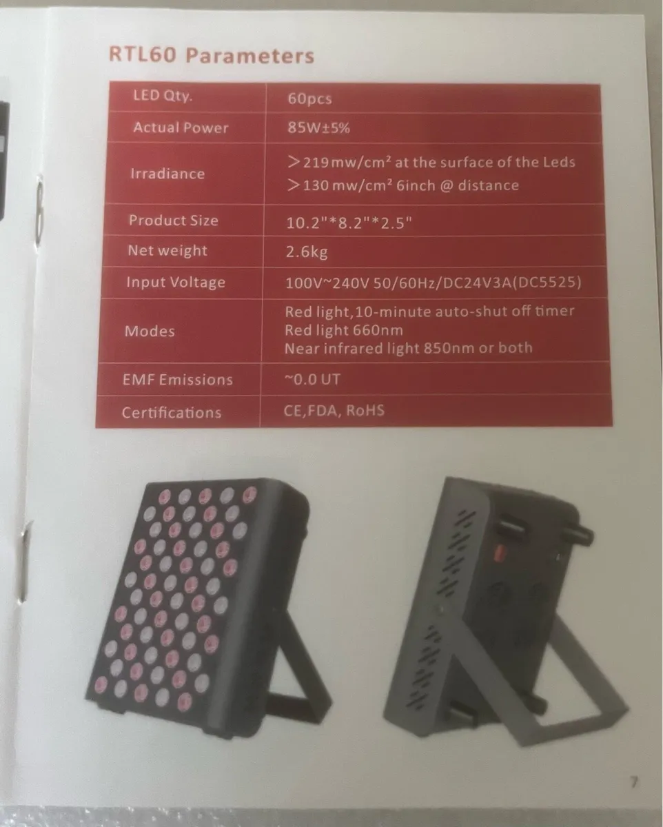 LED body red light panel - Image 4