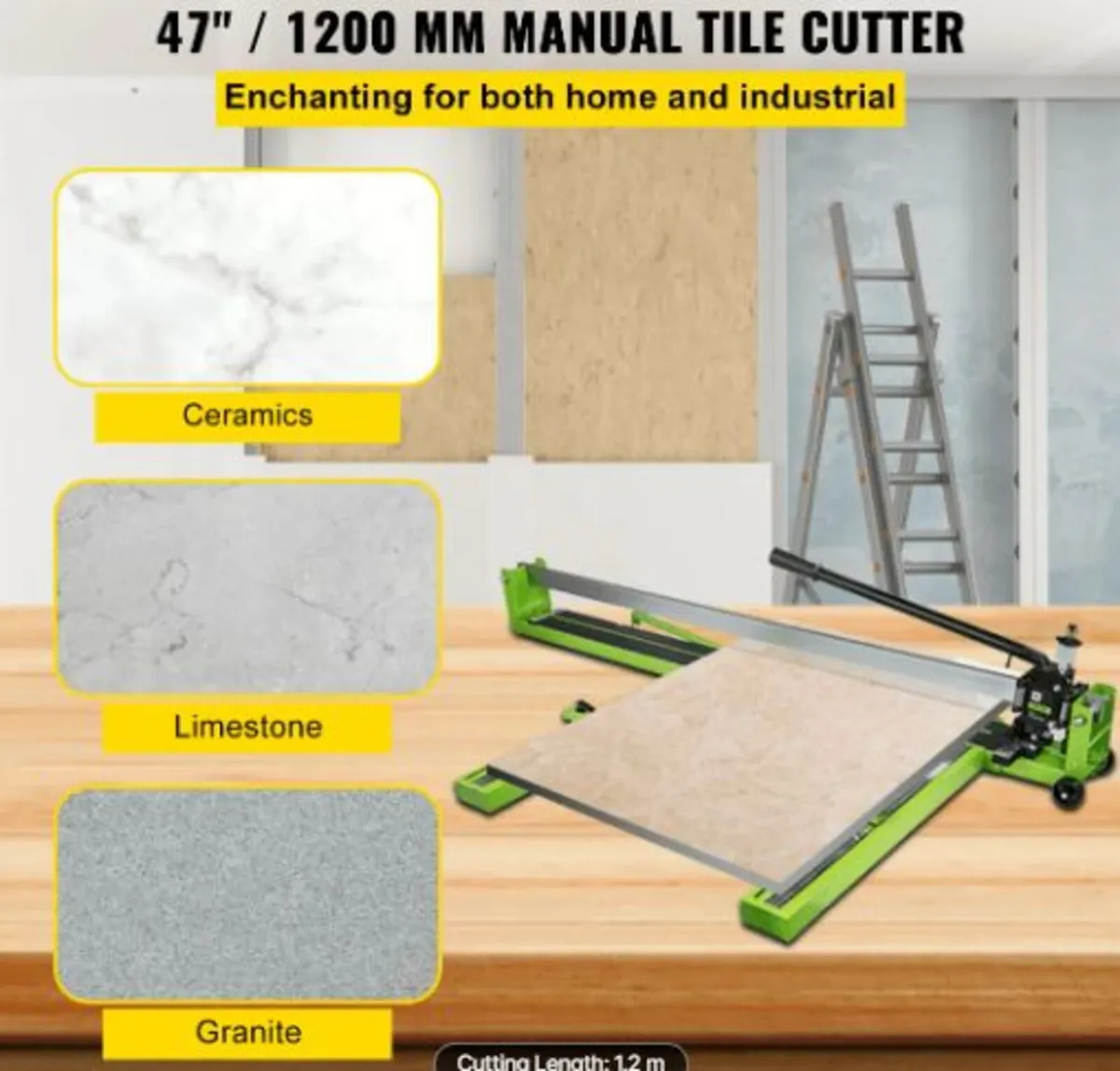 Tile Cutter 47-Inch Manual Tile Cutter 1.4-Inch - Image 4