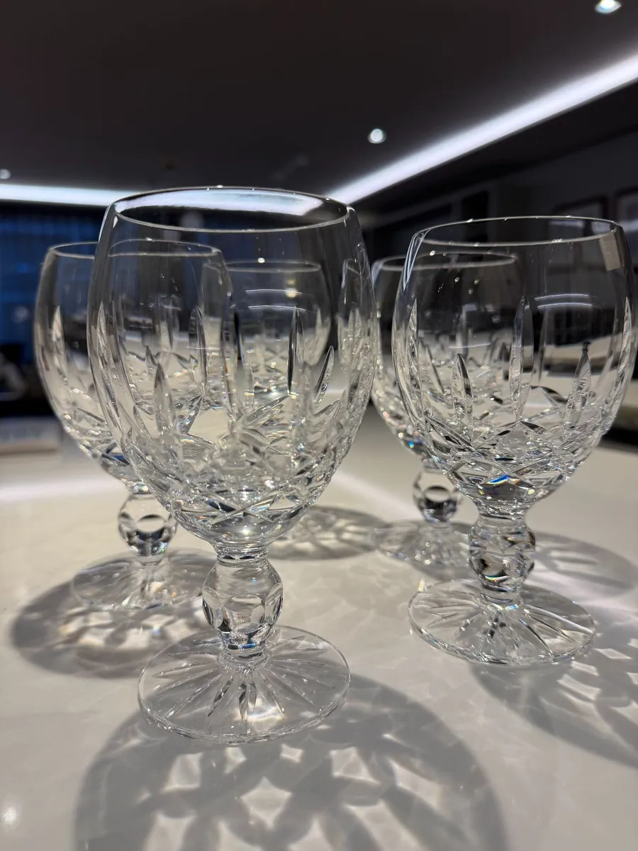Cavan Crystal “Sheelin” Hand-Cut Goblets - Image 3