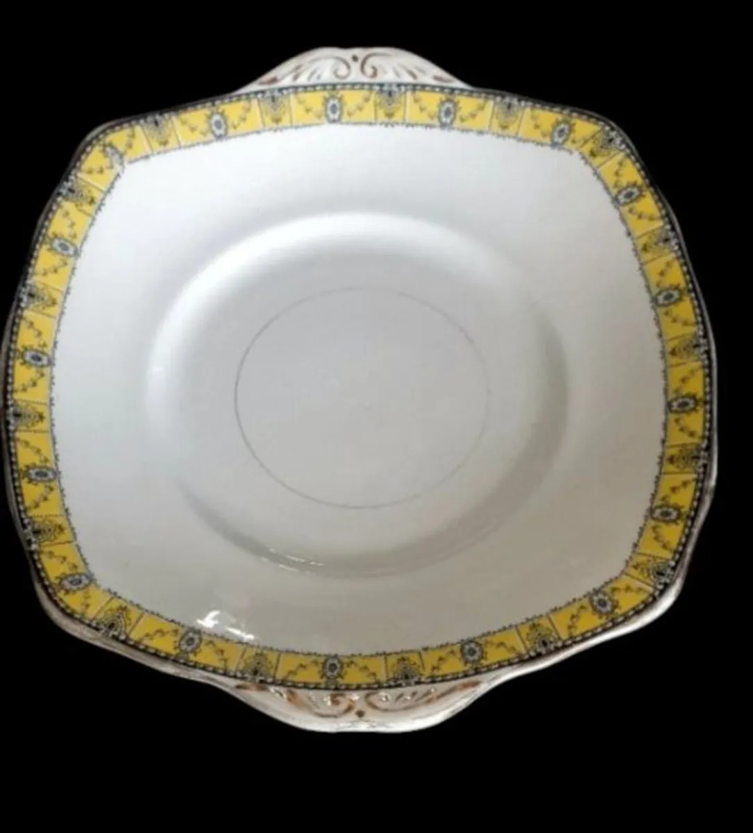 Pristine Vintage Art Deco Cake Serving Plate - Image 2