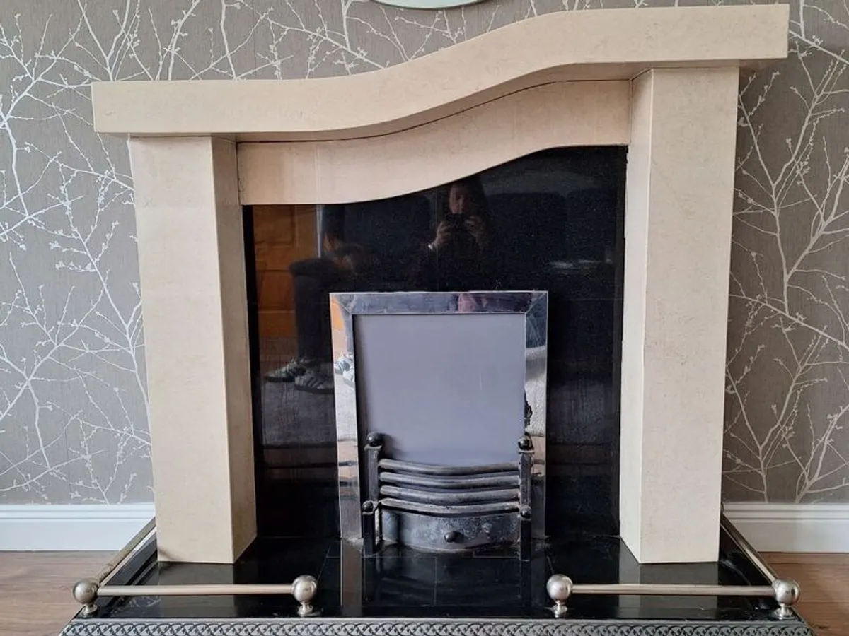 Marble fireplace