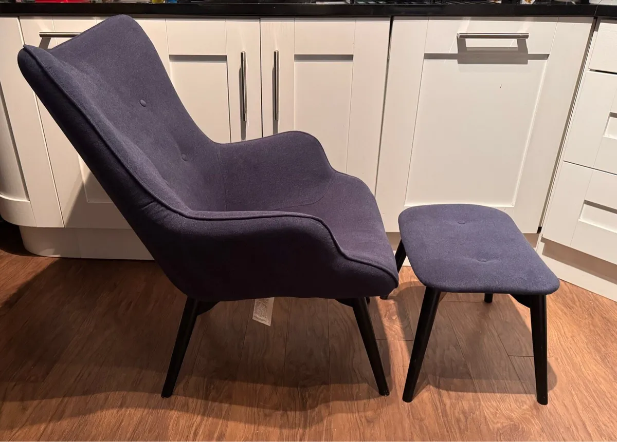 Armchair and Footstool - Image 2