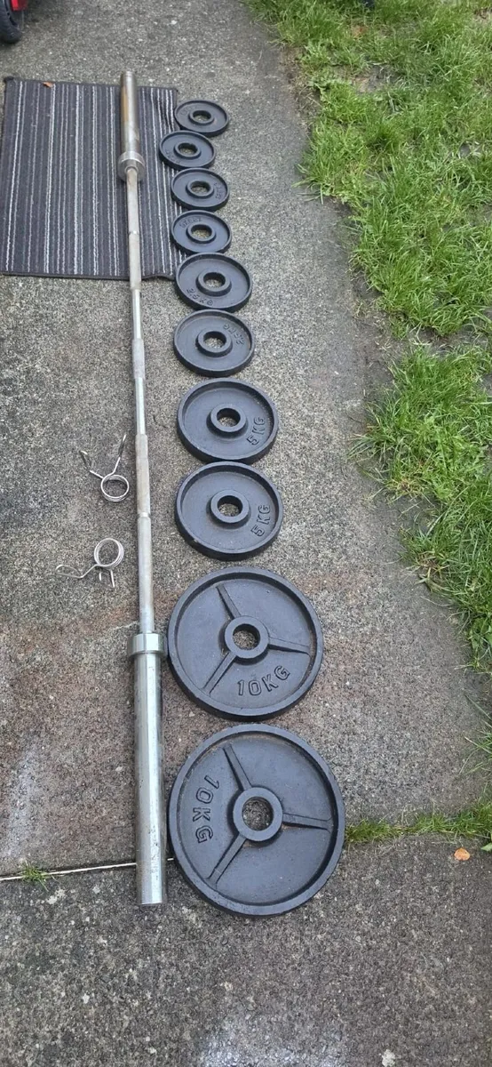 Olimpic set, bar 20kg & weights plates 40kg