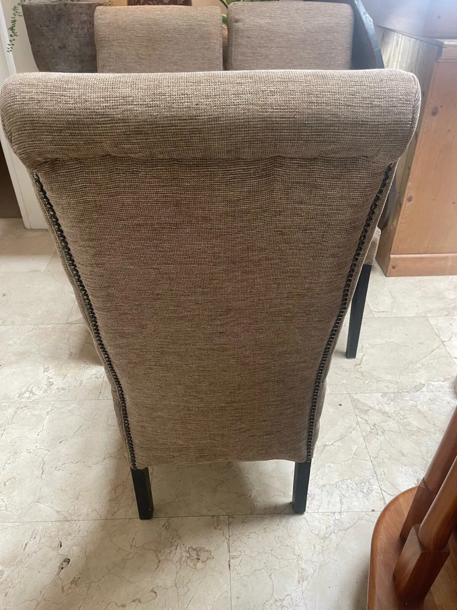 4 x Exquisite Sturdy Padded Kitchen Dining Chairs - Image 3