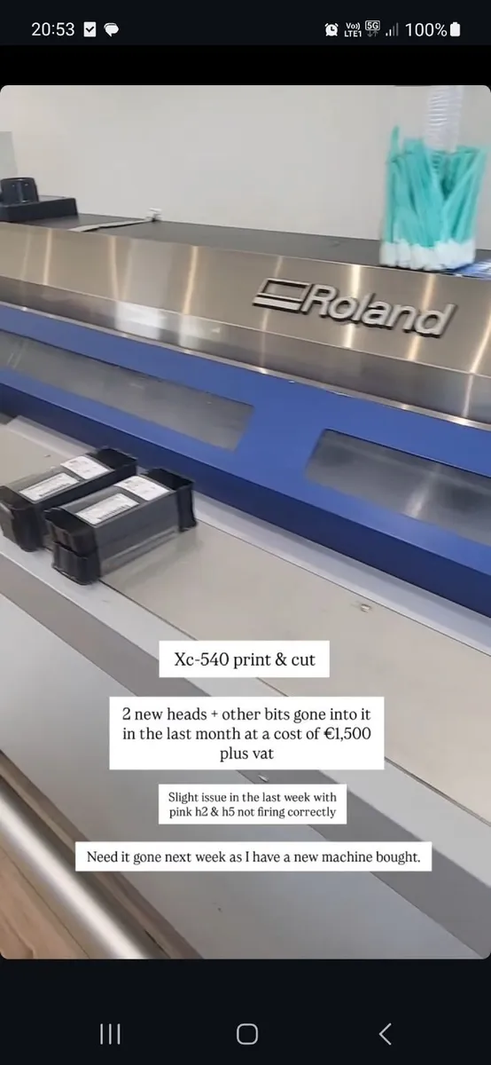Roland Xc-540 Print & Cut - Image 3