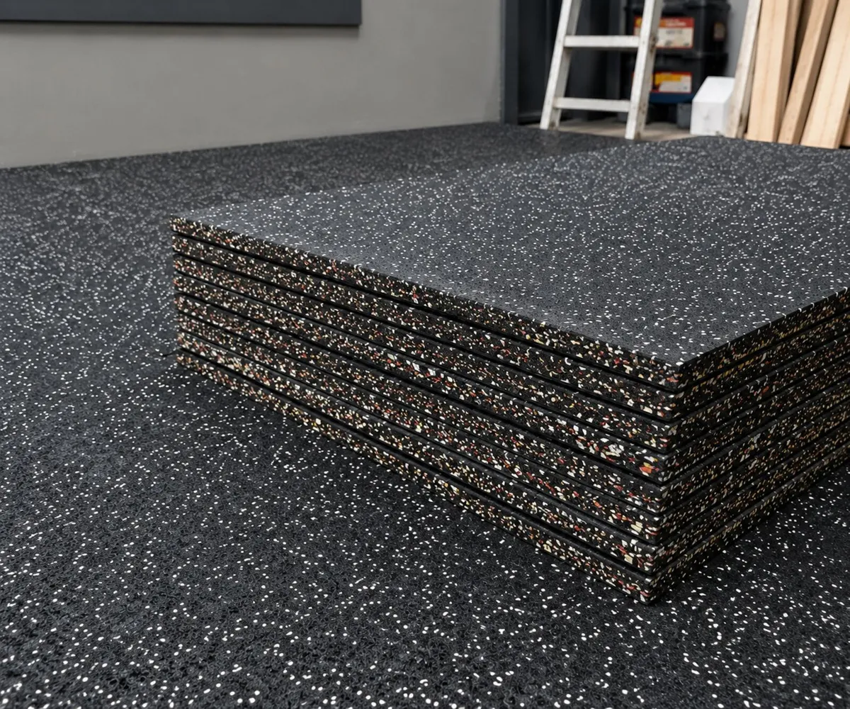 Speckled Rubber Gym Flooring Mats - Image 1