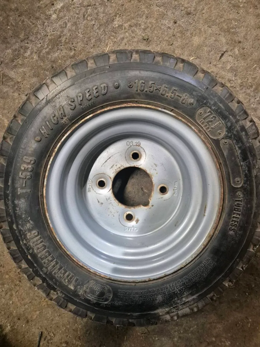 Trailer Wheels x4 16.5x6.5-8 100mm PCD 4 stud - Image 2