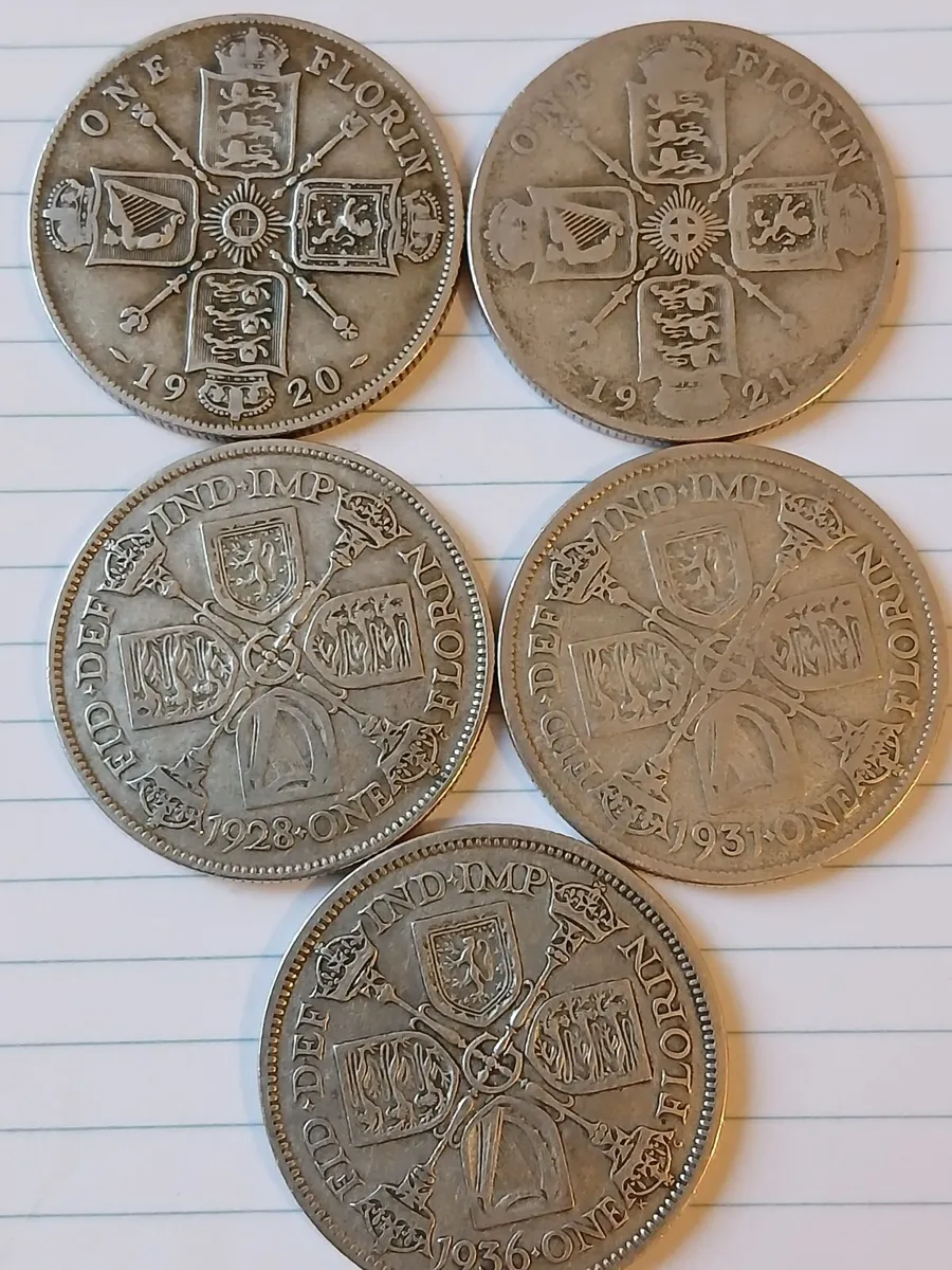 One florin bristish silver - Image 1