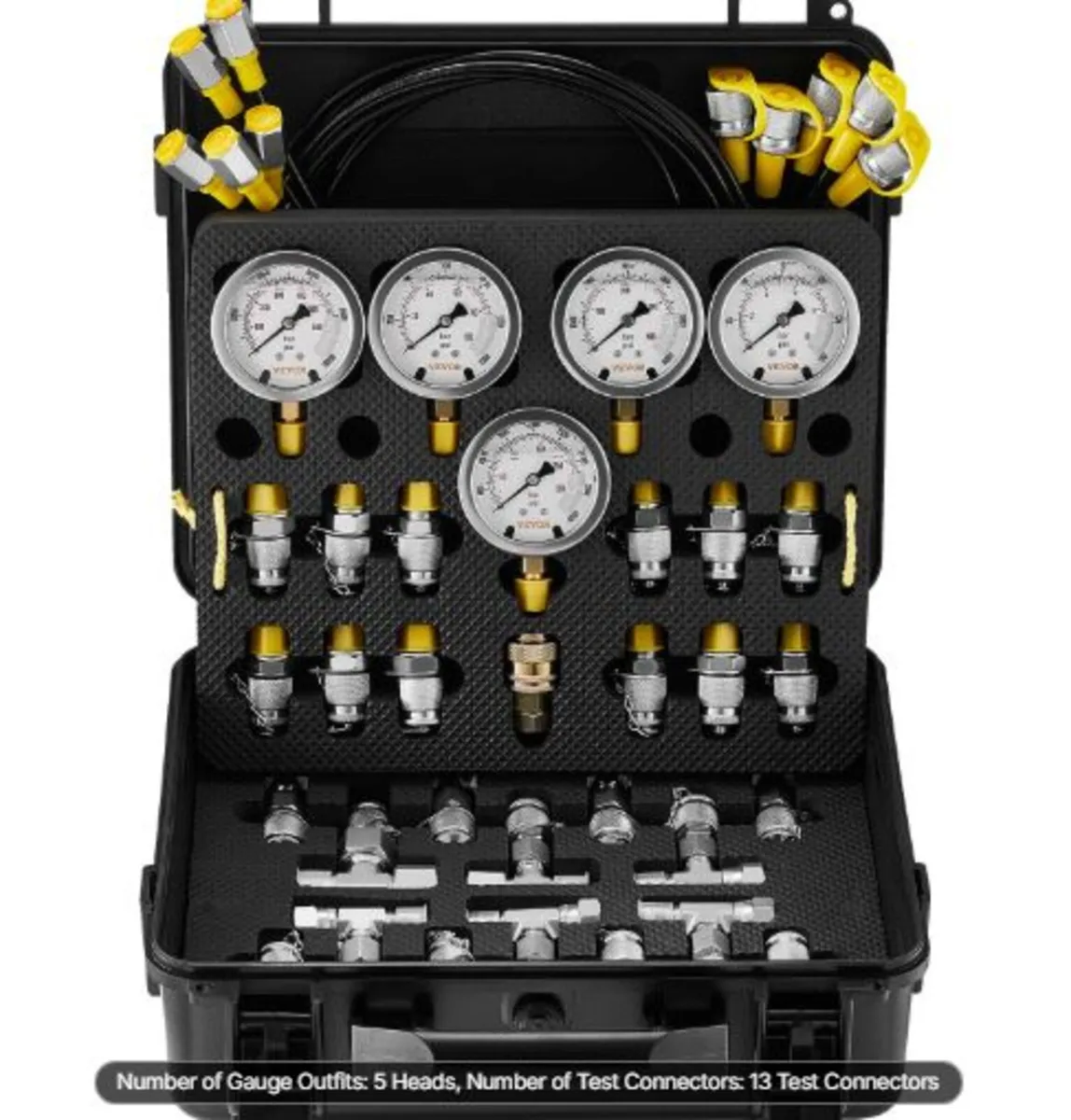 Hydraulic Pressure Test Kit, 10/100/250/400/600bar - Image 1
