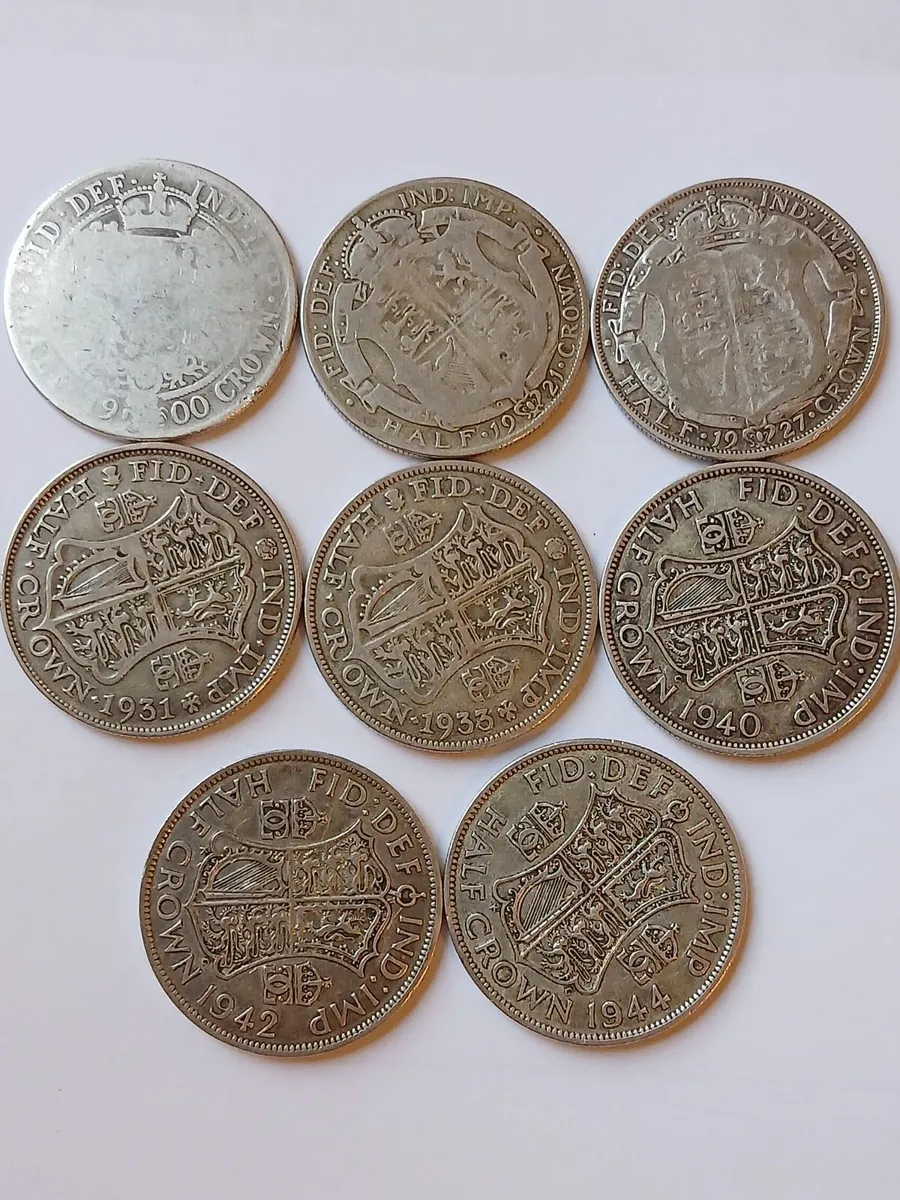 Half crowns bristish silver - Image 1